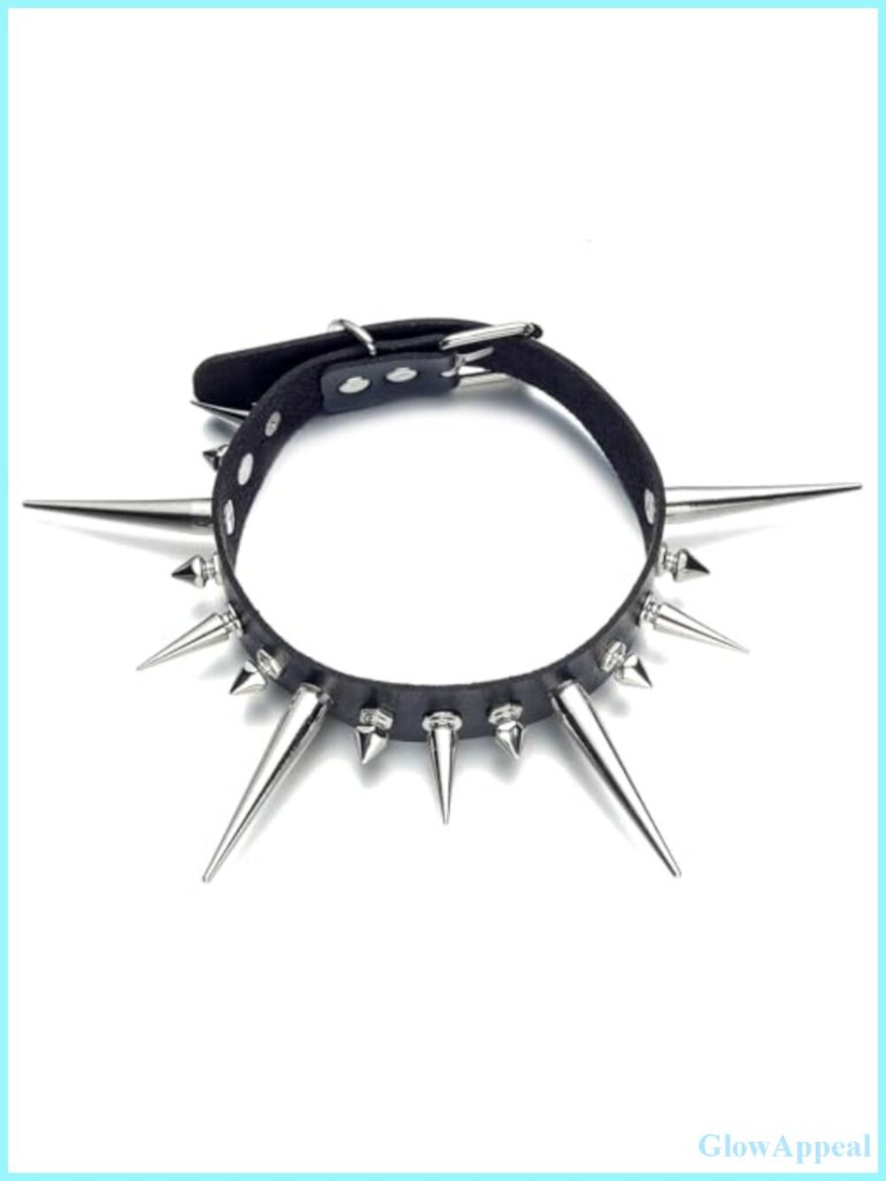 Goth Spiked Choker Necklace Long Punk Rock Collar Halloween Costume Jewelry